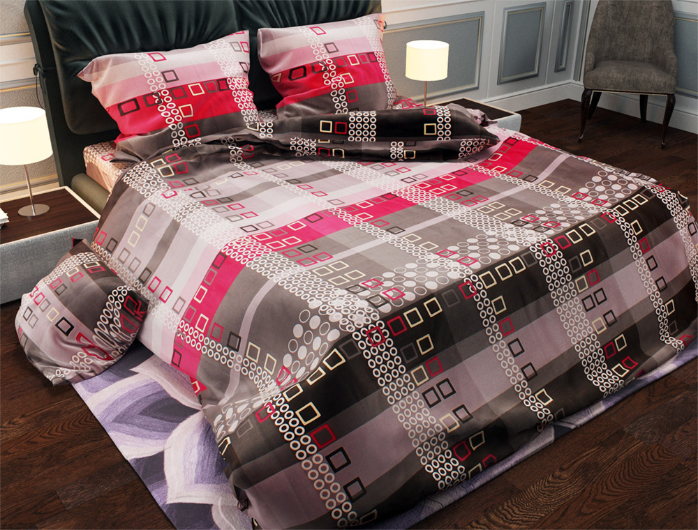 Сімейний набір постільної білизни із Бязі "Gold" №152099 Черешенка™