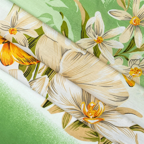 Тканина для постільної білизни Бязь "Gold" "Святковий настрій" GLL13019green