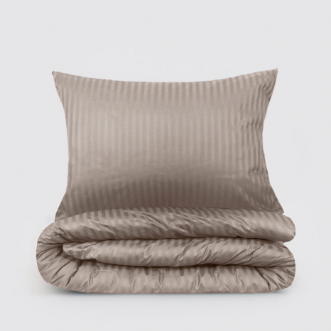 Двоспальний набір постільної білизни 180*220 з Страйп Сатину №540906