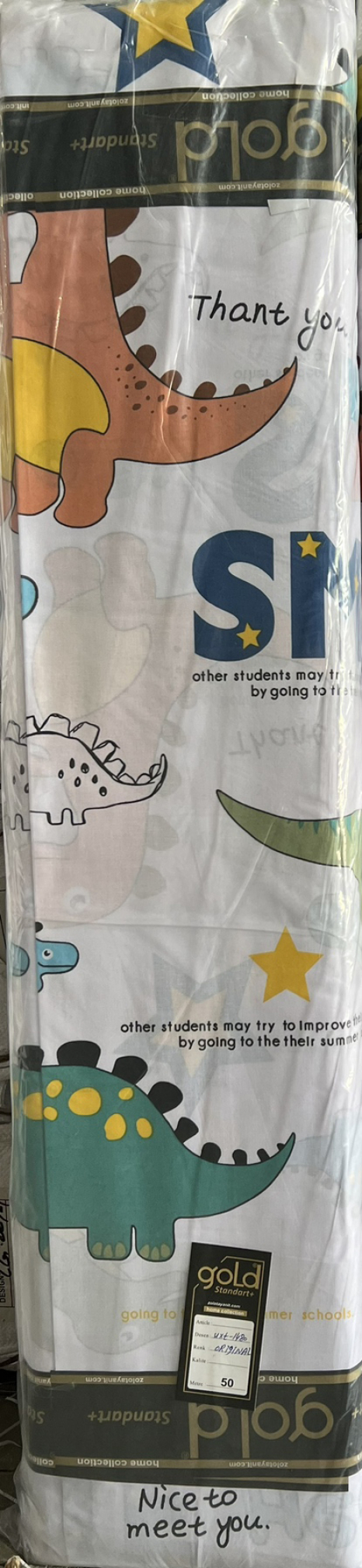 Ткань для постельного белья Бязь "Gold" Lux детская GLB300blue