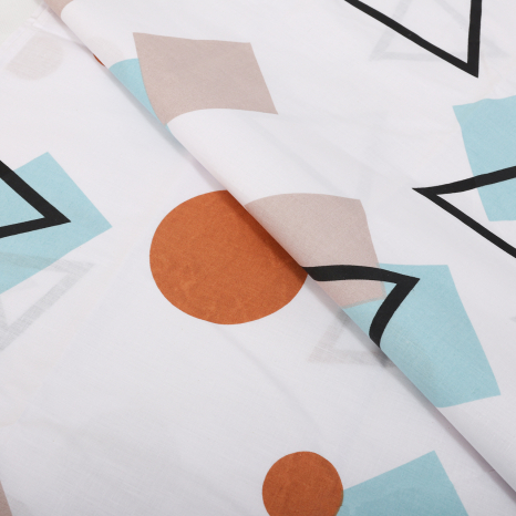 Ткань для постельного белья Бязь "Gold" Lux "Фигурный вандализм" GL3874