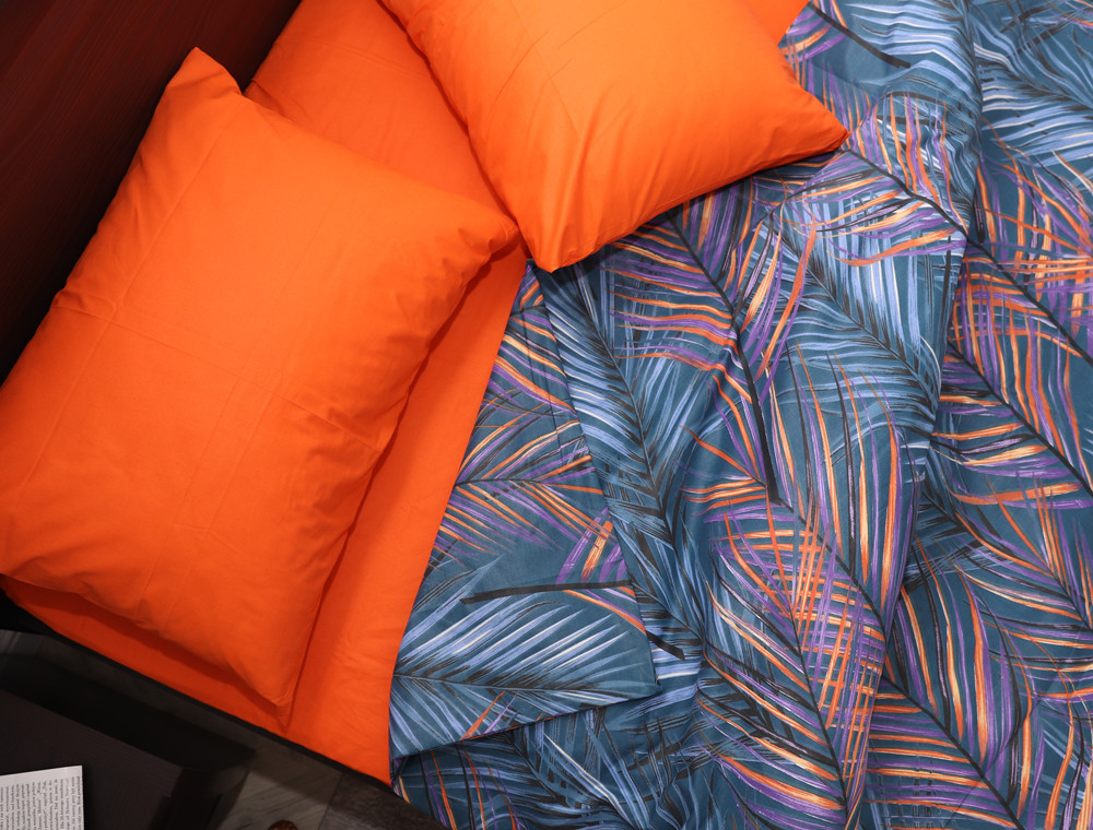 Полуторний набір постільної білизни 150*220 із Бязі "Gold" №153489AB Черешенка™