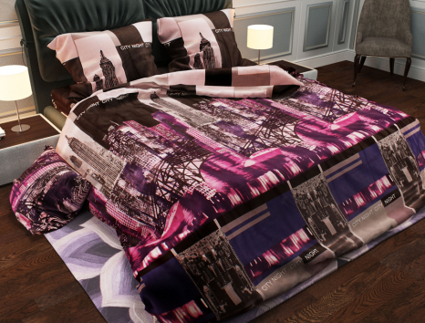 Тканина для постільної білизни Бязь "Gold" Lux GL1027