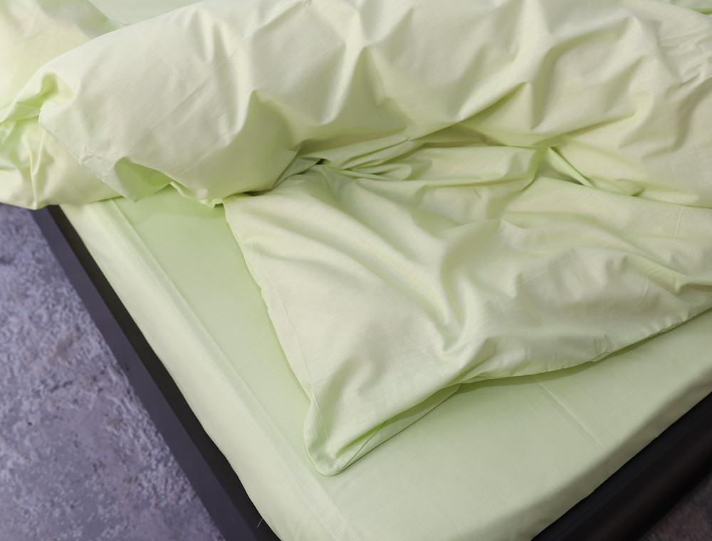 Сімейний набір однотонної постільної білизни із Бязі "Gold" №155526 Черешенка™