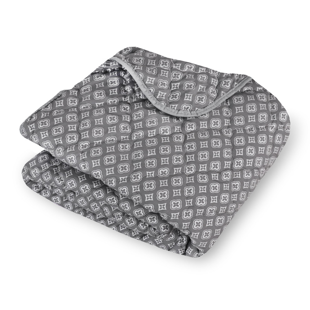 Двоспальна літня ковдра мікрофібра/холофайбер №41080