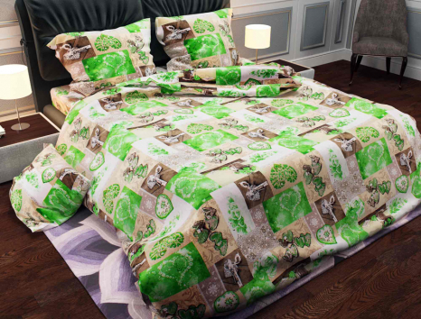 Ткань для постельного белья Бязь "Gold" Lux "Безумство" GL3882