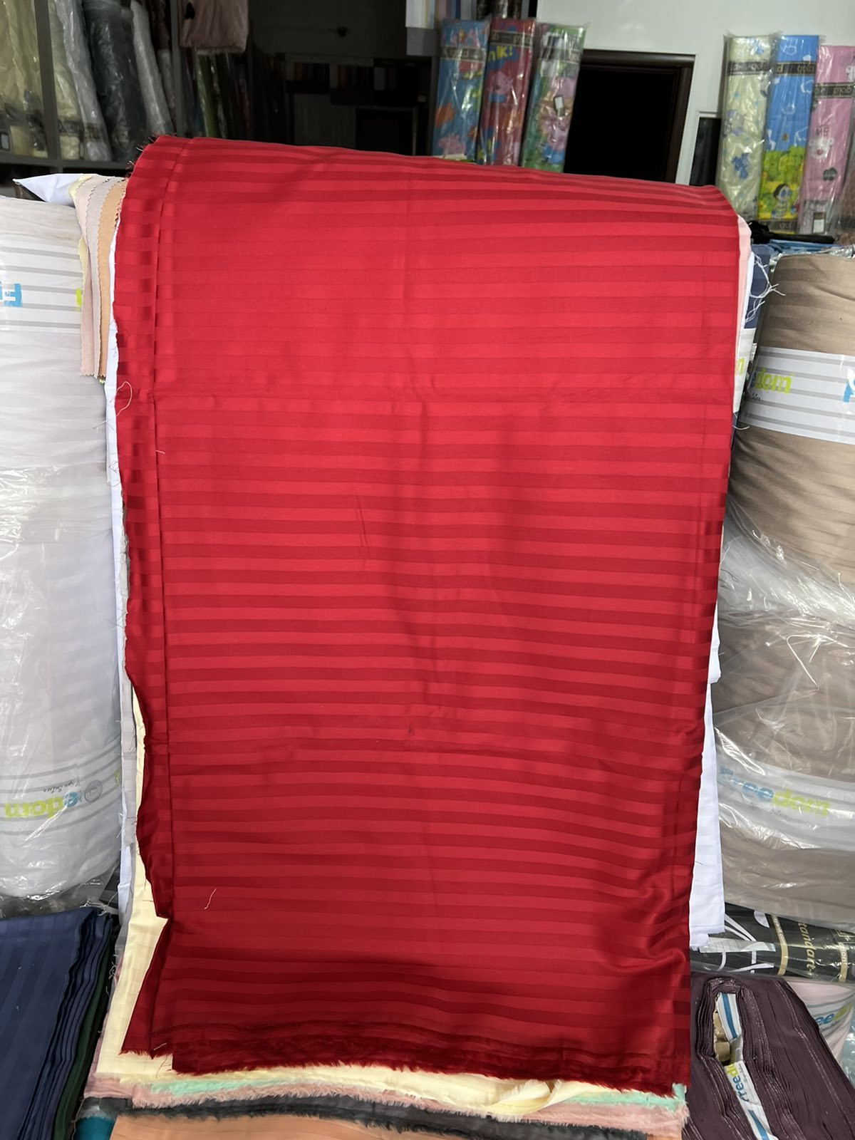 Ткань для постельного белья Страйп-сатин ST19-1758 (50м)