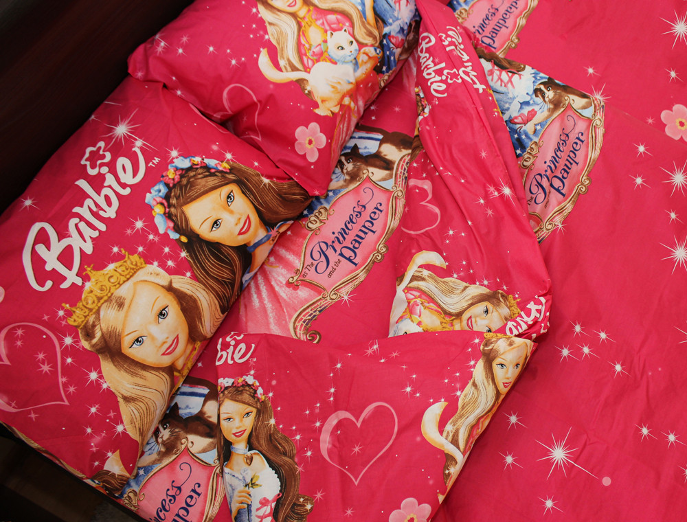 Полуторний набір постільної білизни 150*220 із Бязі "Gold" №164303 Черешенка™