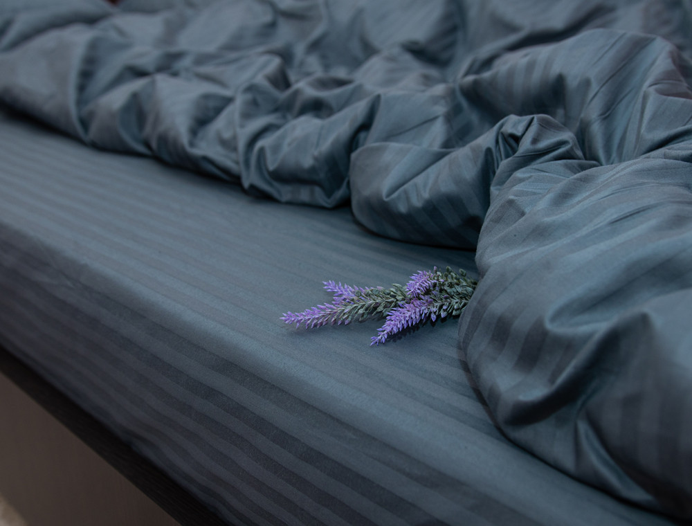 Сімейний набір постільної білизни зі Страйп Сатину №50133 Черешенка™