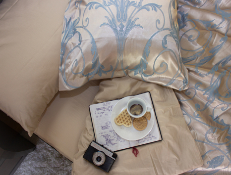 Двоспальний набір постільної білизни 180*220 із Жакарду №018AB KRISPOL™