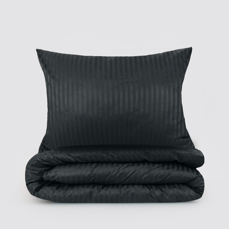 Двуспальный набор постельного белья 180*220 из Страйп Сатина №544007