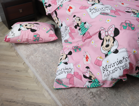 Полуторний набір постільної білизни 150*220 із Бязі "Gold" №617060 Черешенка™