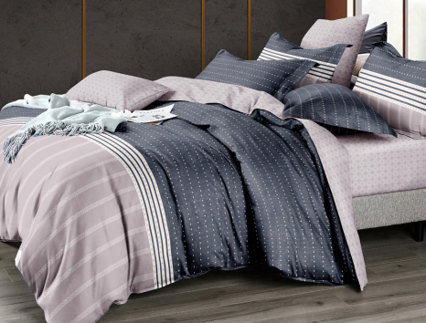 Євро-максі набір постільної білизни 200*220 із Бязі "Gold" з простирадлом на резинці №145848AB Черешенка™