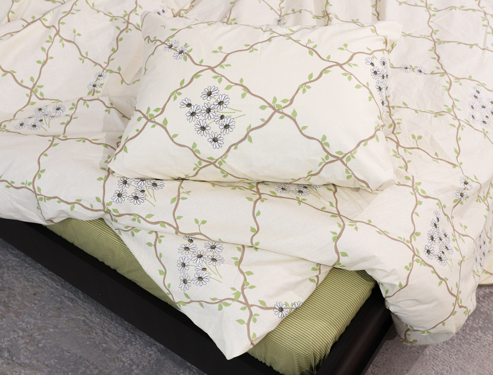 Сімейний набір постільної білизни із Бязі "Gold" №155256АВ Черешенька™