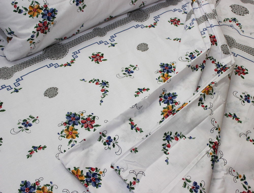 Двоспальний набір постільної білизни 180*220 із Бязі "Gold" №15179 Черешенка™