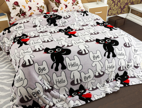 Двоспальний флісовий плед №33313