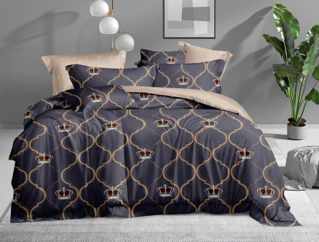 Евро макси набор постельного белья 200*220 из Сатина №132AB Черешенка™