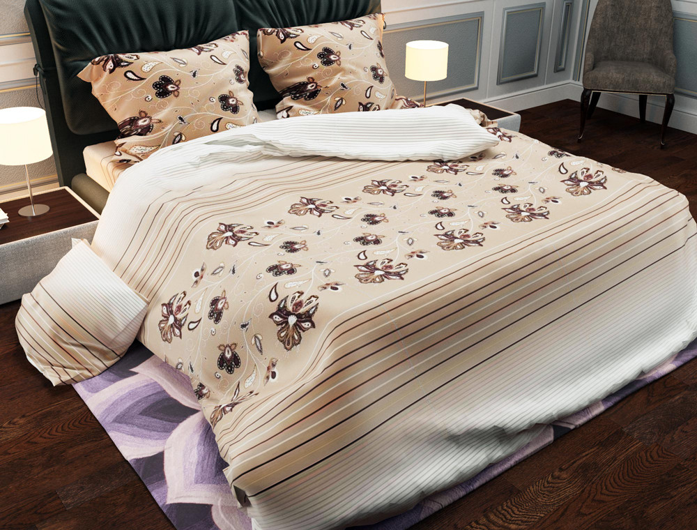 Тканина для постільної білизни Бязь "Gold" Lux GL996