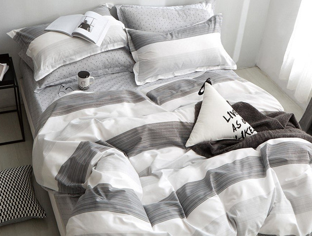 Двоспальний набір постільної білизни 180*220 із Бязі "Gold" №515046AB Черешенка™