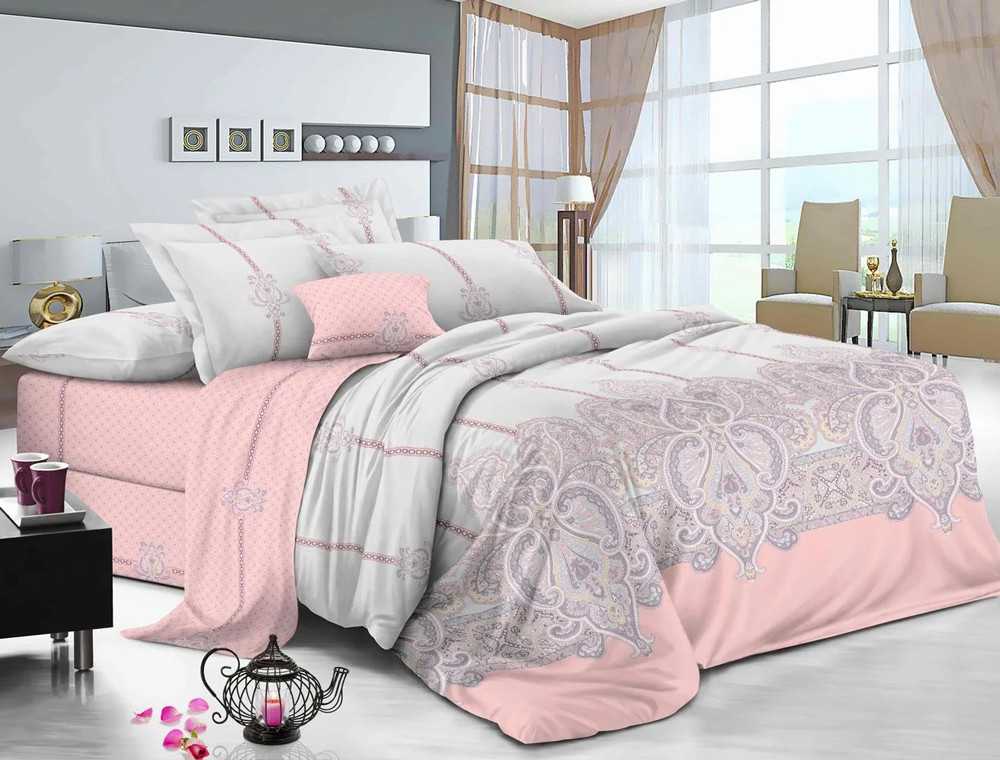 Ткань для постельного белья Сатин S16-2 (A+B) - (60м+60м)