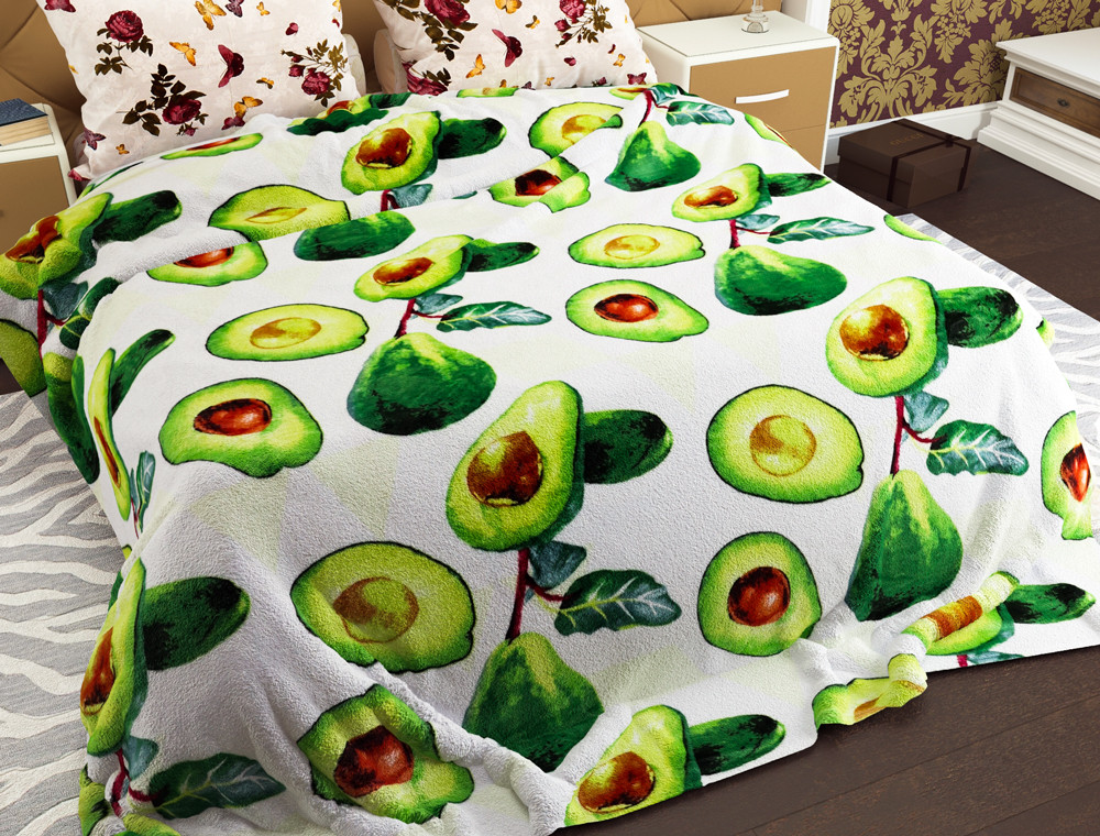 Полуторний флісовий плед №33676