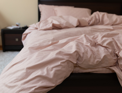 Сімейний набір постільної білизни зі Страйп Сатину №504441 Черешенка™