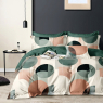 Семейный набор хлопкового постельного белья из Сатина №44311AB Черешенка™