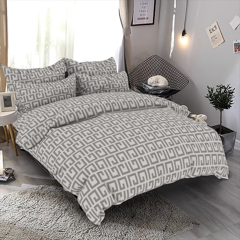 Ткань для постельного белья Бязь "Gold" Lux GL8010grey