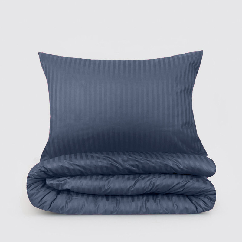 Сімейний набір постільної білизни з Страйп Сатину №543928