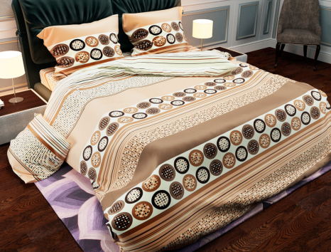 Ткань для постельного белья Бязь "Gold" Lux GL875