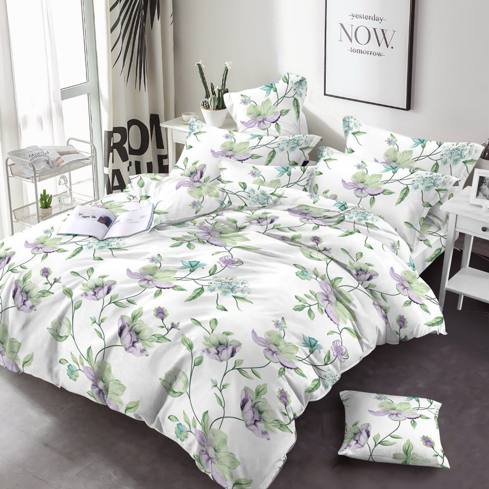 Тканина для постільної білизни Бязь "Gold" Lux GL17601green