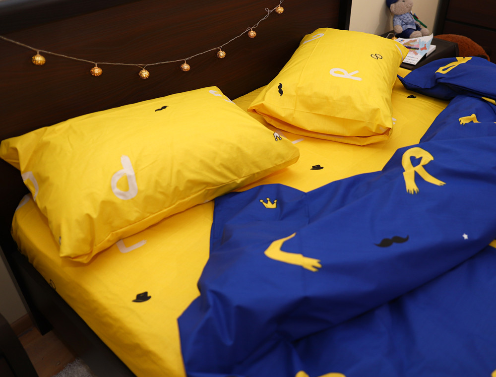 Семейный набор хлопкового постельного белья из Бязи "Gold" №154273AB Черешенка™