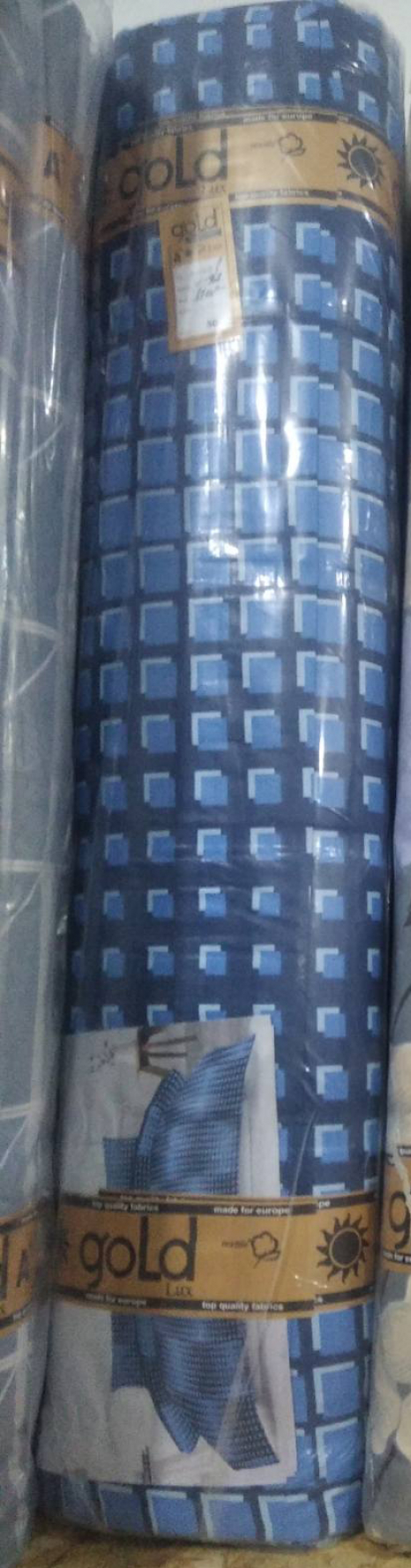 Ткань для постельного белья Бязь "Gold" Lux GL3606-blue