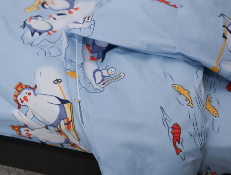 Полуторний набір постільної білизни 150*220 із Бязі "Gold" №615000 Черешенка™