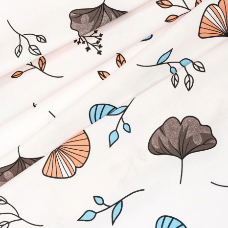 Ткань для постельного белья Бязь "Gold" Lux "Осеннее дыхание" GL1417 (A+B) - (50м+50м)