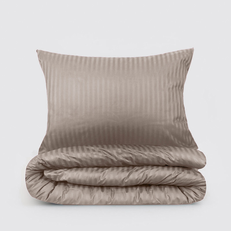 Євро-максі набір постільної білизни 200*220 з Страйп Сатину №540906