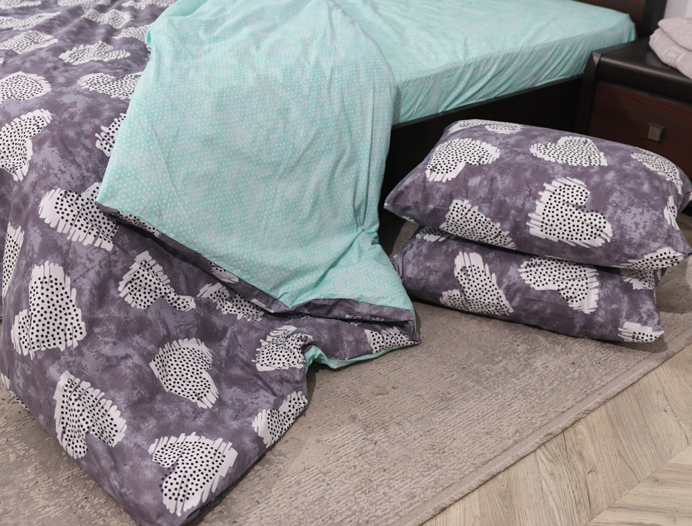 Двуспальный набор постельного белья 180*220 из Бязи "Gold" №151978AB Черешенка™