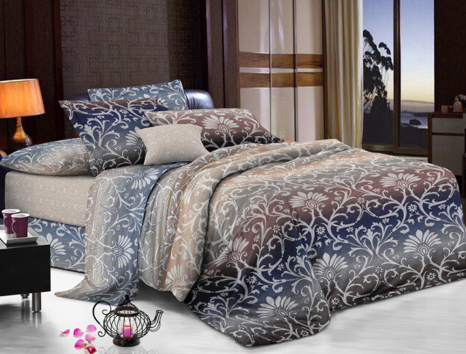 Евро макси набор постельного белья 200*220 из Сатина №1932AB Черешенка™