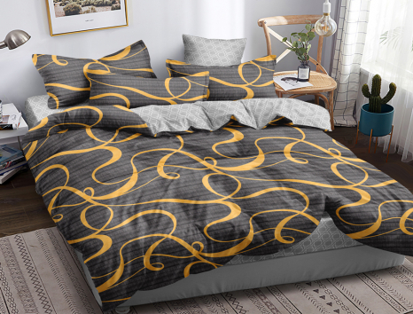 Сімейний набір постільної білизни із Сатину №101AB Черешенка™