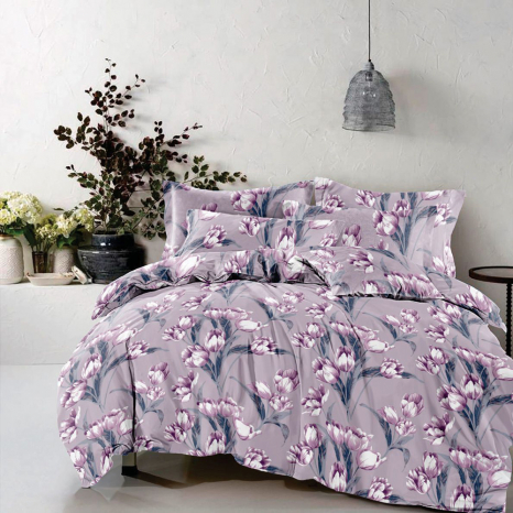 Тканина для постільної білизни Бязь "Gold" GLL1005Purple