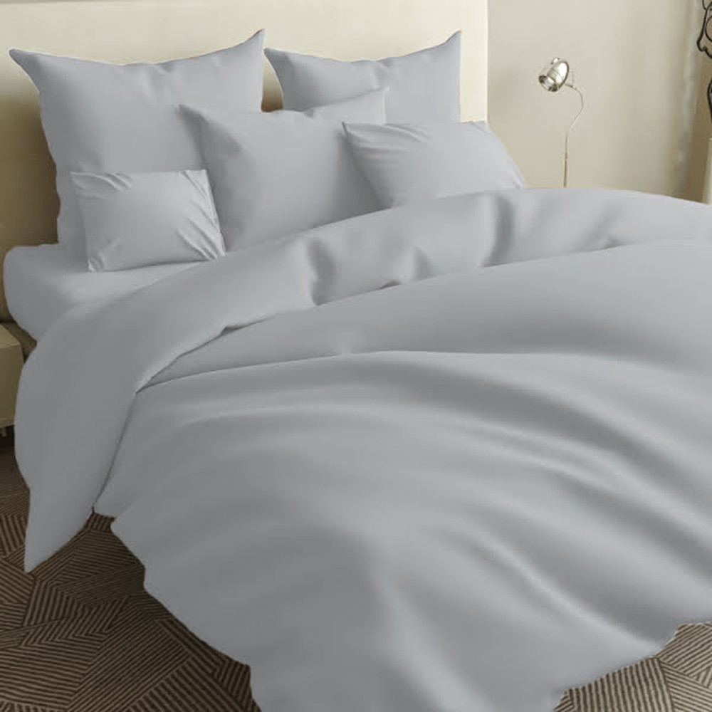 Двоспальний набір постільної білизни 180*220 із Бязі "Gold" з простирадлом на резинці №141049 Черешенька™