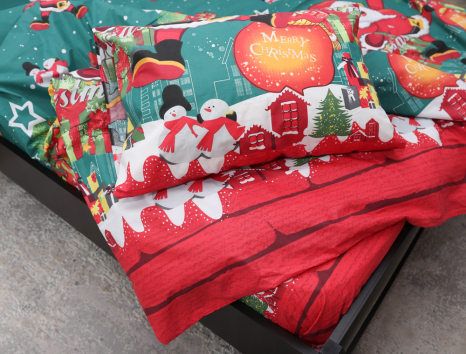 Двоспальний набір постільної білизни 180*220 із Бязі "Gold" №153475 Черешенка™