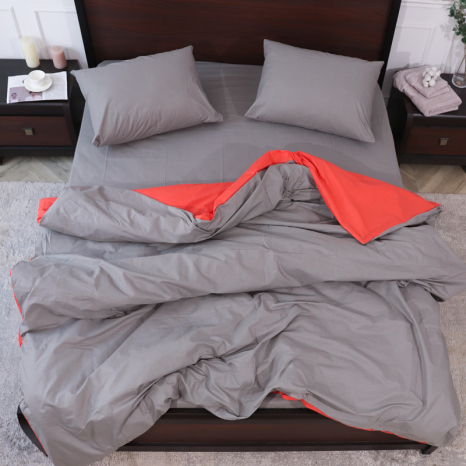 Двоспальний набір однотонної постільної білизни 180*220 із Бязі "Gold" №153070AB Черешенка™