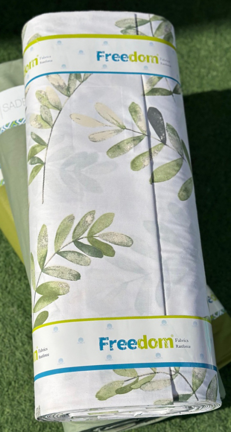 Ткань для постельного белья Ранфорс R-11-96green (30м)