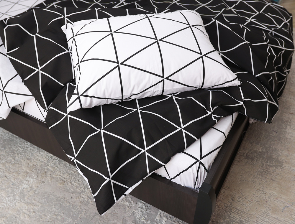 Полуторний набір постільної білизни 150*220 із Бязі "Gold" №158155AB Черешенка™