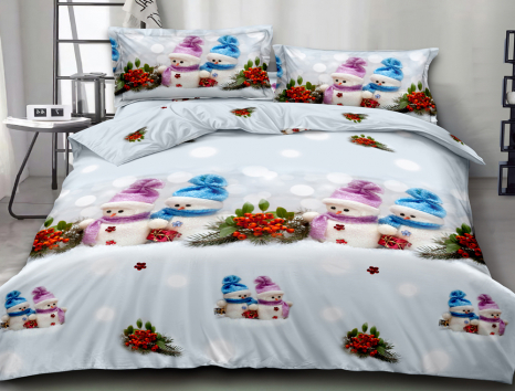 Сімейний набір постільної білизни із Ранфорсу №18845AB Черешенка™