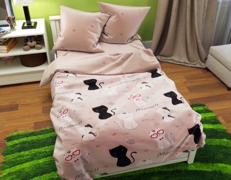 Полуторный набор постельного белья 150*220 из Бязи "Gold" №617756 Черешенка™