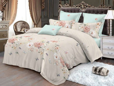 Тканина для постільної білизни Сатин S45-7 (A+B) - (60м+60м)