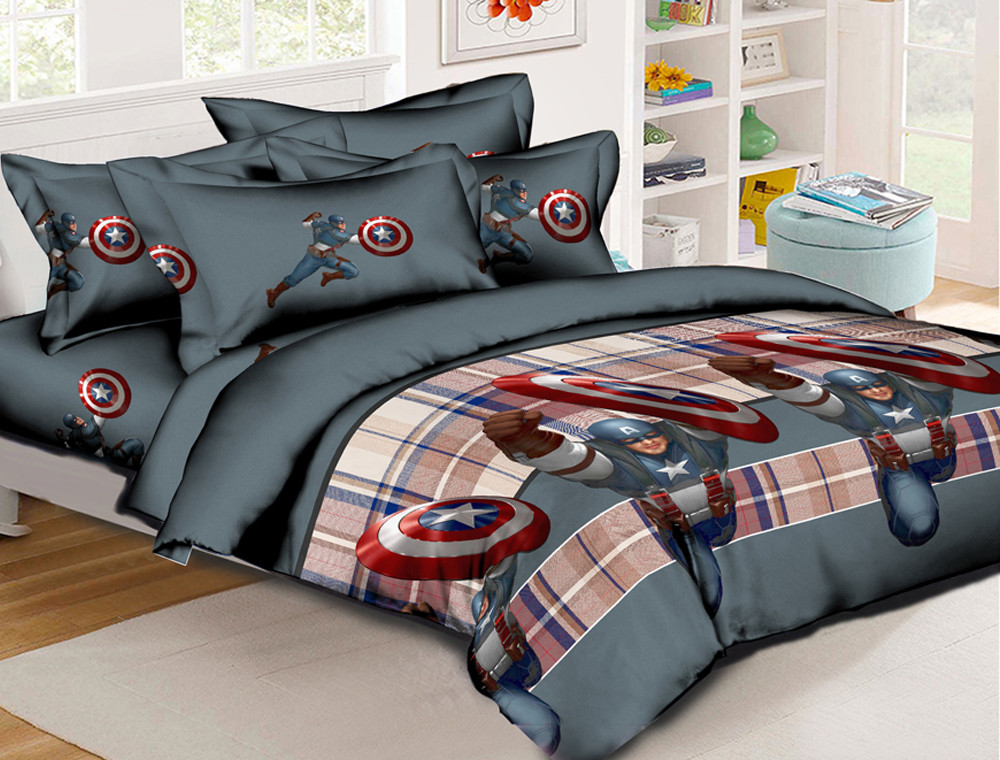 Полуторний набір постільної білизни 150*220 із Ранфорсу №17793 Черешенка™