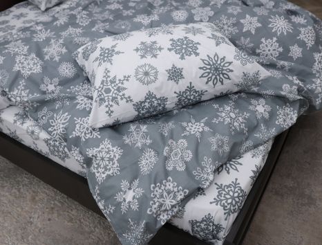 Євро-максі набір постільної білизни 200*220 із Бязі "Gold" №15131AB Черешенка™